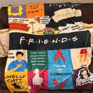 Colorful Friends TV Show Blanket